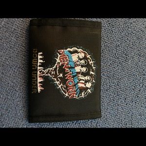 Men At Work Silk screened vintage wallet